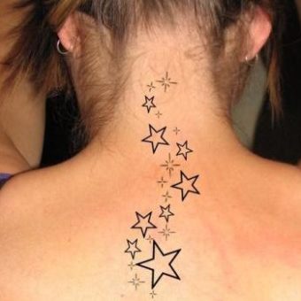 Stars Tattoos for women 