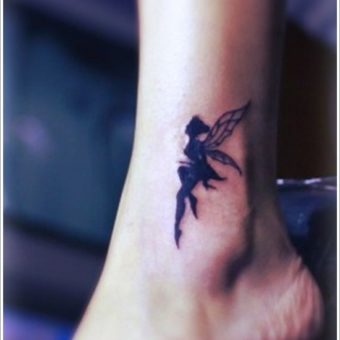 angel tattoos ankle