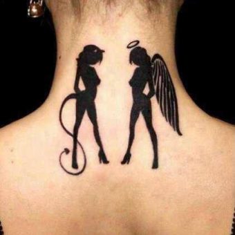 tattoos angel and demon