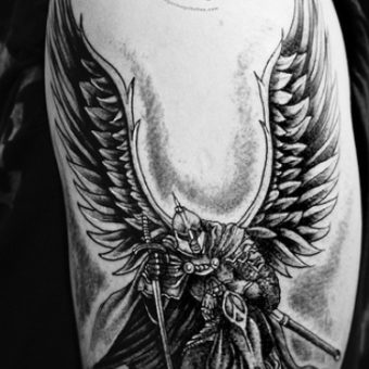 angel knight tattoo designs