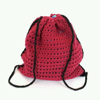 crochet drawstring backpack pattern free