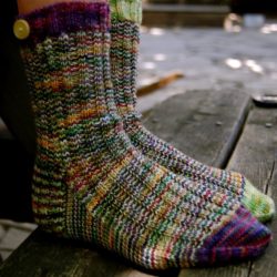 Colorful Crochet Socks