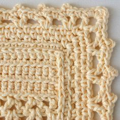Crochet Dishcloth Edging Patterns