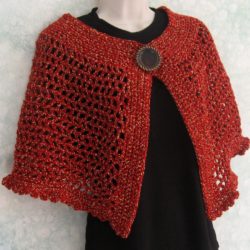 Crochet Poncho with Buttons Pattern