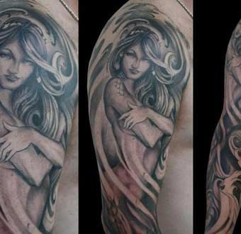 Mermaid Tattoo Designs for men