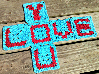 crochet alphabet square patterns free