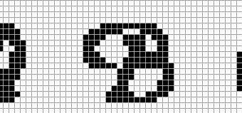 crochet letter graph patterns