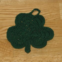 Crochet Shamrock Dishcloth Patterns