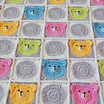 crochet teddy bear square pattern