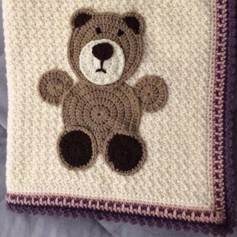 free crochet teddy bear motif pattern