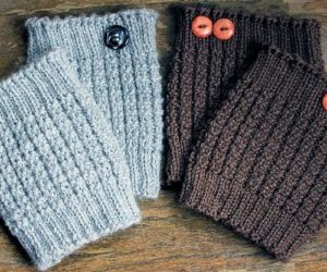 crochet boot cuffs chunky yarn