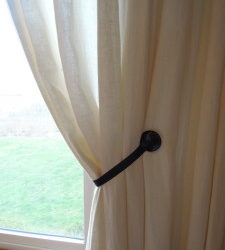Homemade Magnetic Curtain Tie Back