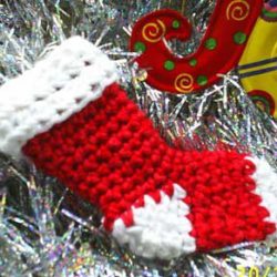 Felted Crochet Christmas Stocking Pattern