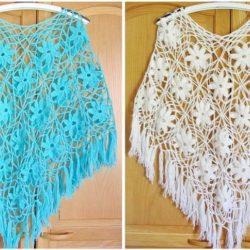 crochet poncho lace pattern