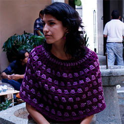 crochet poncho pattern in the round