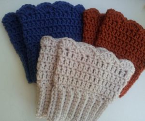 Scalloped Bcuffs Crochet pattern