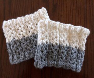 easy crochet boot cuffs pattern free