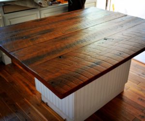 Distressed Wooden Countertops