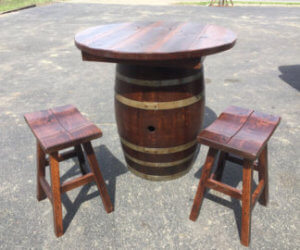 Whisky Barrel Table
