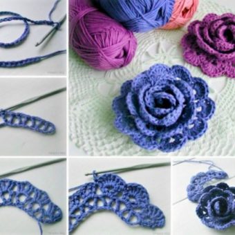 crochet a rose pattern