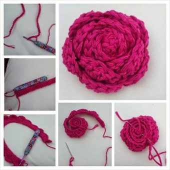crochet easy rose pattern free