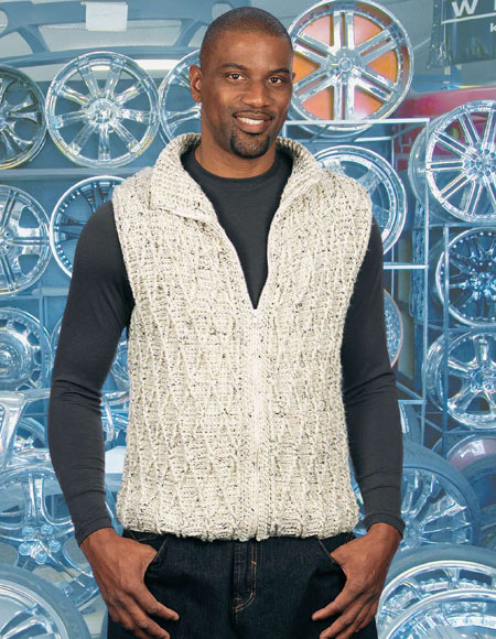 crochet vest pattern for men